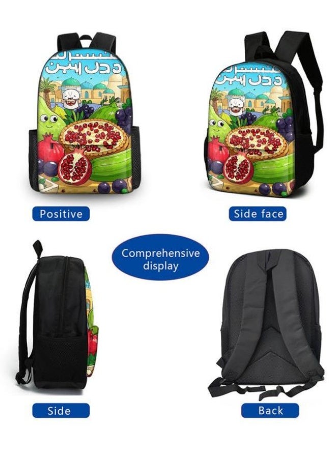 The latest universal cartoon new three-piece schoolbag (for students, teenagers, children) - 279