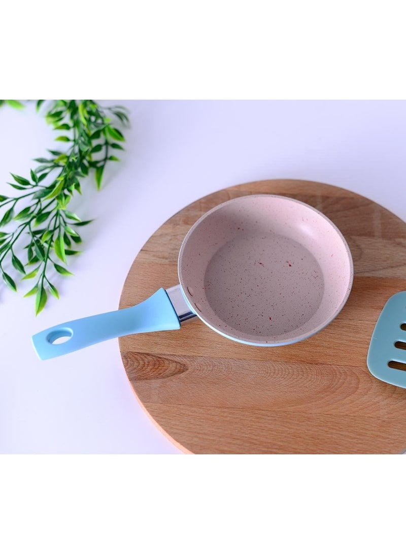 SYNMORE 14cm Non Stick Marble Coating Frying Pan - Image 2