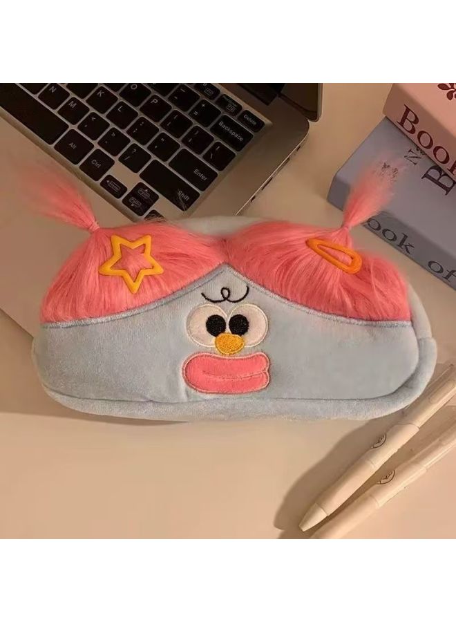 Cute, Funny, Ugly And Cute Pencil Case, High-looking Style, New Style For Junior High School Girls To Start School, Large Capacity Girl's Article