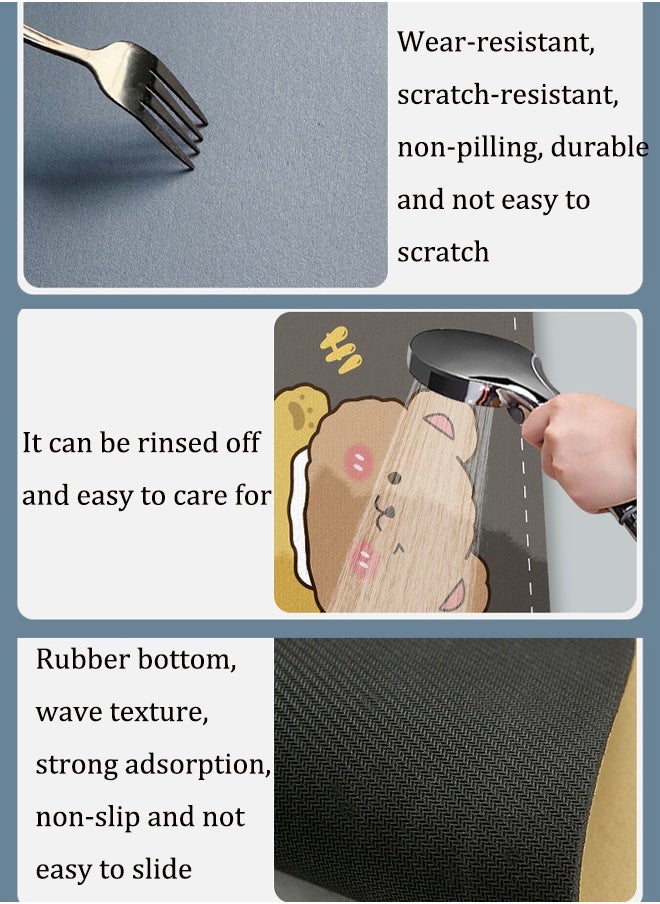 Aissiora - Diatom mud bath mat Super soft absorbent bath mat Entrance door carpet Non-slip quick-drying mats Bathroom mats Kitchen mats - Image 1