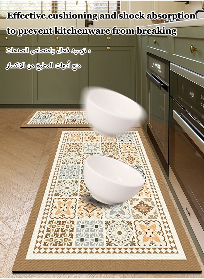 Aissiora - Diatom mud bath mat Super soft absorbent bath mat Entrance door carpet Non-slip quick-drying mats Bathroom mats Kitchen mats - Image 1