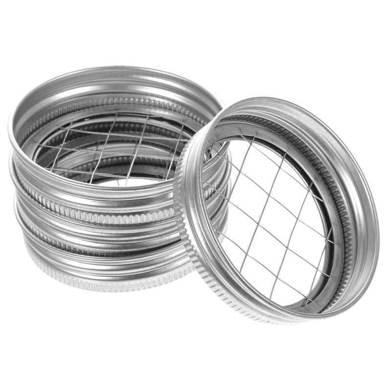 8 pcs Flower Jar Lids Canning Jars Stainless Steel Flower Lids - Image 5