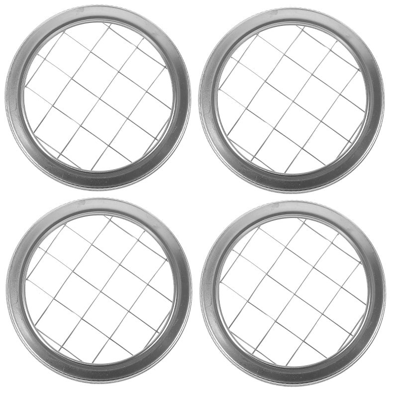 8 pcs Flower Jar Lids Canning Jars Stainless Steel Flower Lids - Image 3