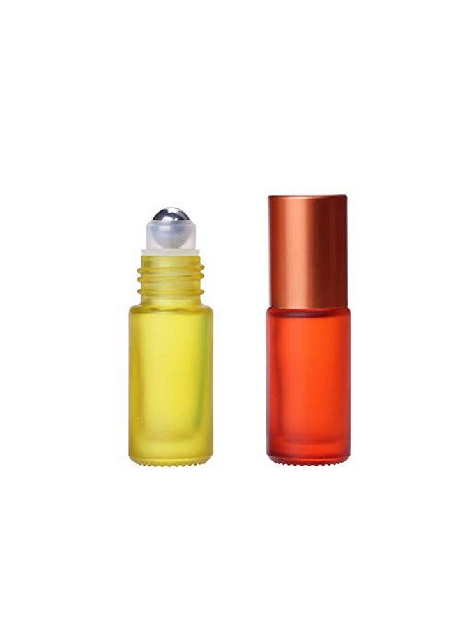 8Pcs 5Ml Colorful Frosted Roll On Bottles Glass Roller Ball For Essential Oils Refillable Massage Roller Bottles With Stainless Steel Ball Empty Containers For Aromatherapy+1Pcs Dropper - pzsku/ZC7D64DC0B518E50D667BZ/45/_/1730727273/eacad63d-cea6-4cbb-8774-5aae1b6084be