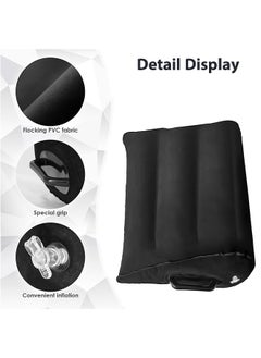 S-Color Inflatable Bed Wedge Pillow for Leg Elevation & Post-Surgery Recovery - Portable, Quick - Inflating with Handles  - Image 4