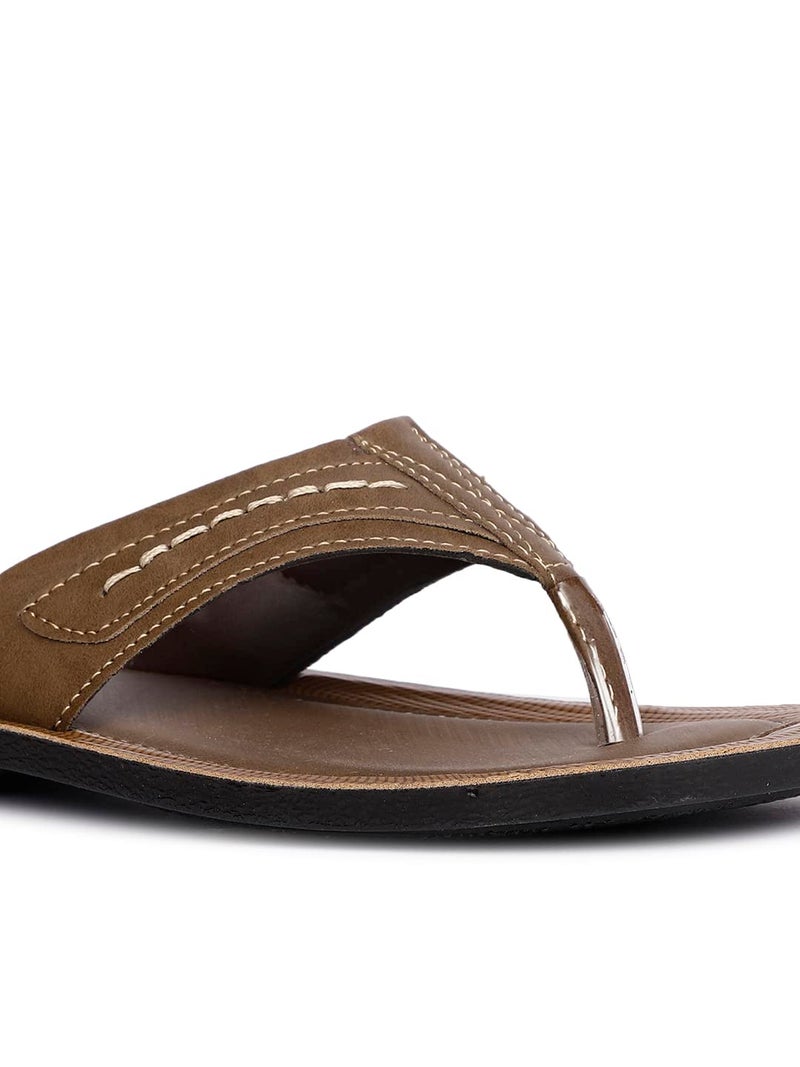Bata Men's Slip-on Slipper - TAN (7 UK) (8713228) - Image 5