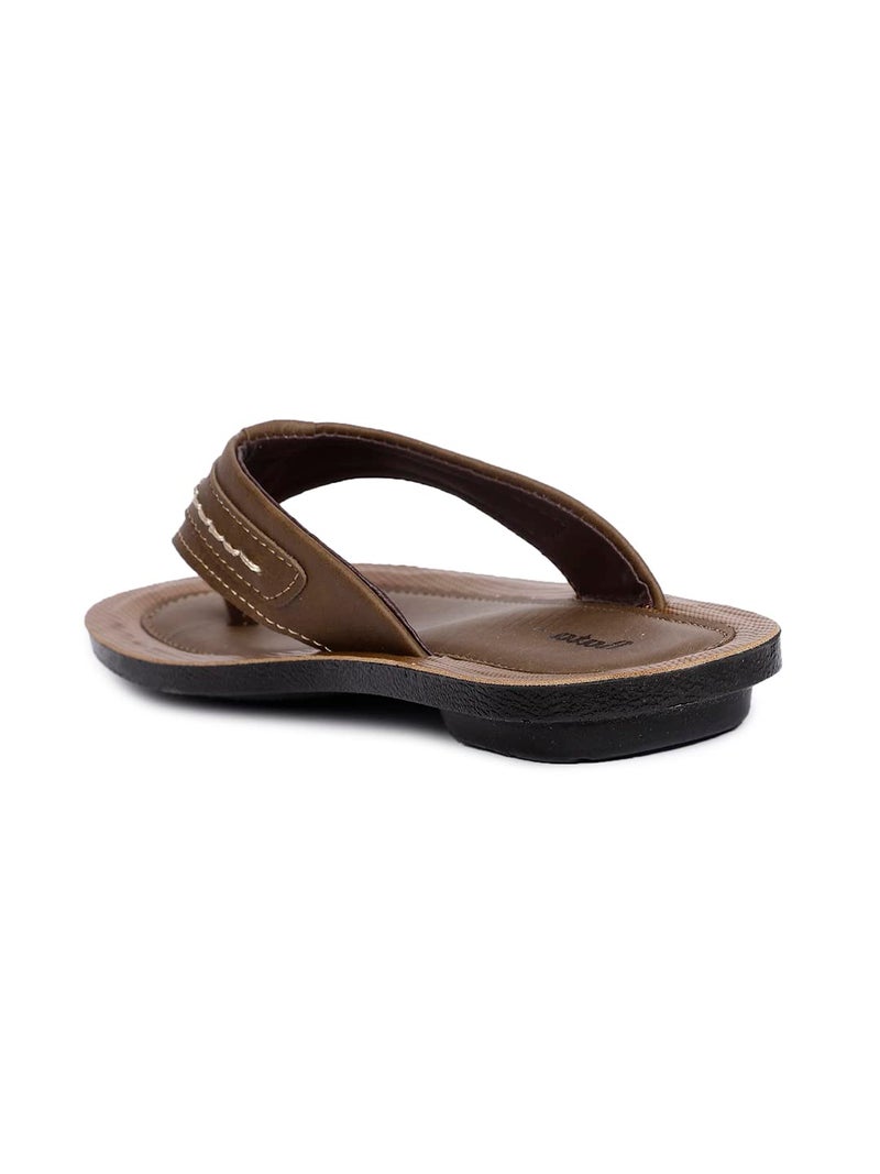 Bata Men's Slip-on Slipper - TAN (7 UK) (8713228) - Image 3