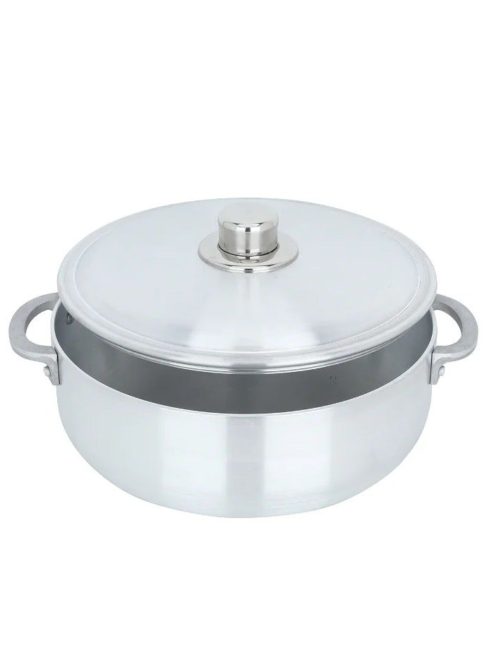 كالديرا طقم قدور ألمنيوم مكون من 5 قدور بمقبضين صناعة باكستاني ثقيل جدا - Image 3