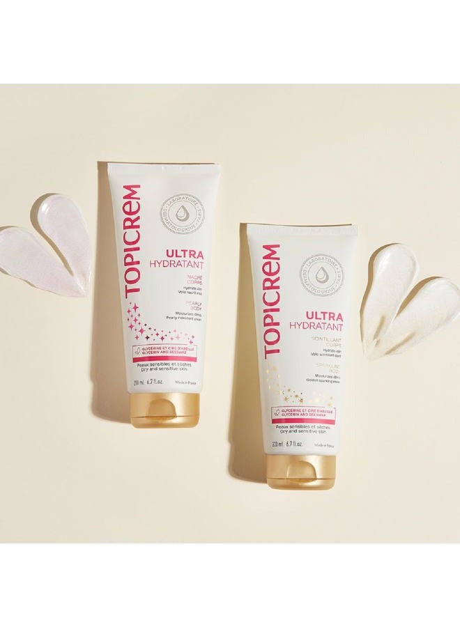 Topicrem حليب الجسم المتلألئ المرطب الفائق من توبكريم 200 مل - Image 3