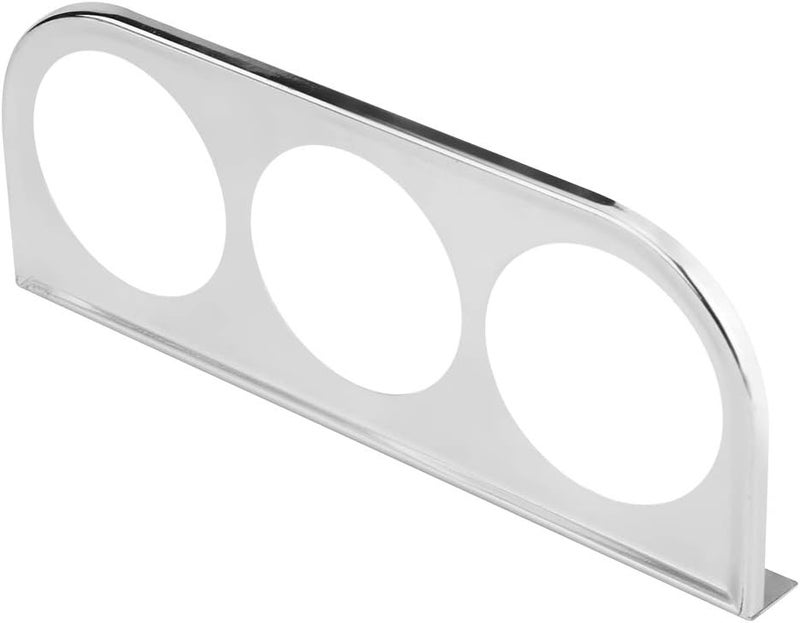 52mm 2 Inch Universal Gauge Holder Bracket, Multi Hole, Black, Plastic Construction - Durable and Reliable, Eye Level Mounting, Compatible with Auto, Truck, Boat, Motorcycle (Electroplated) - Image 1