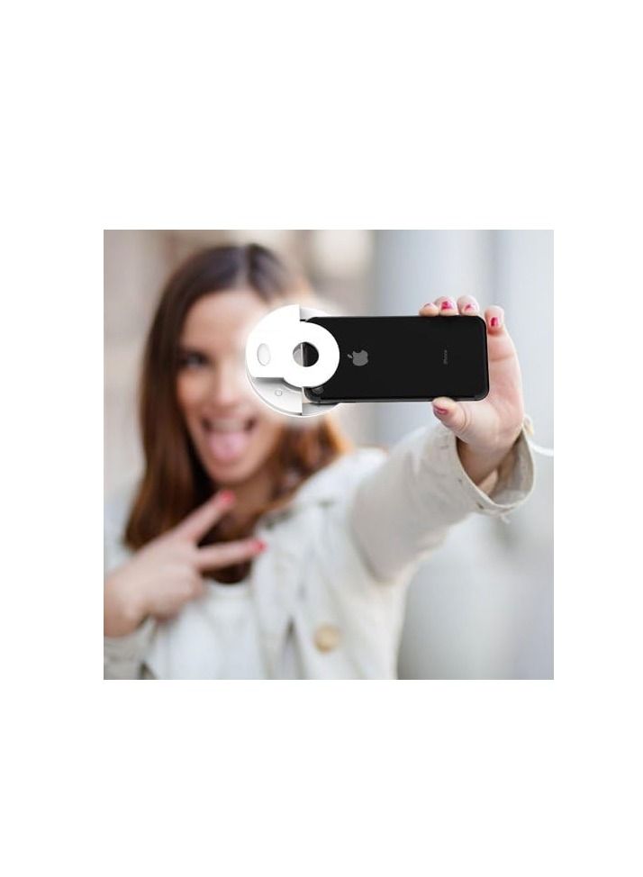 سيلي CLICKLIGHTRGB - مصباح حلقي سيلفي RGB قابل للشحن للهواتف والأجهزة اللوحية واللابتوب - Image 5