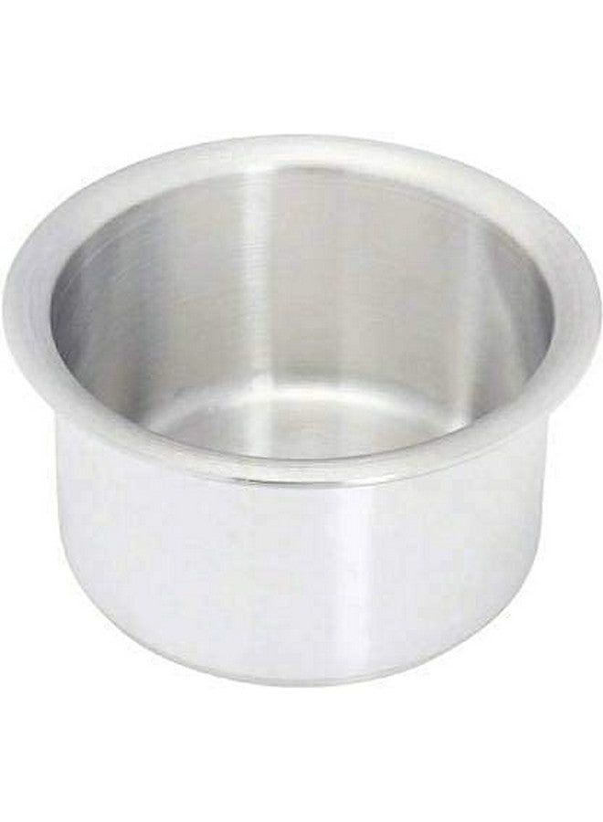 Sonanshi Sonanshi Polished Aluminium Patila/Bhagona/Tapeli/Handi/Pot With Lid (6 Litre), Silver  - Image 2