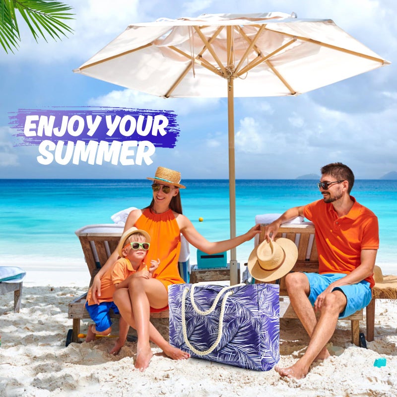 SRISE Large Beach Bag for Women & Men, Beach Bags Waterproof Sandproof, Travel Tote Bag, Swim Pool Bag for Family Outdoor - Image 3
