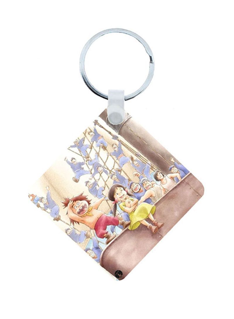 RKN Adnan And Lina Wooden Keychain