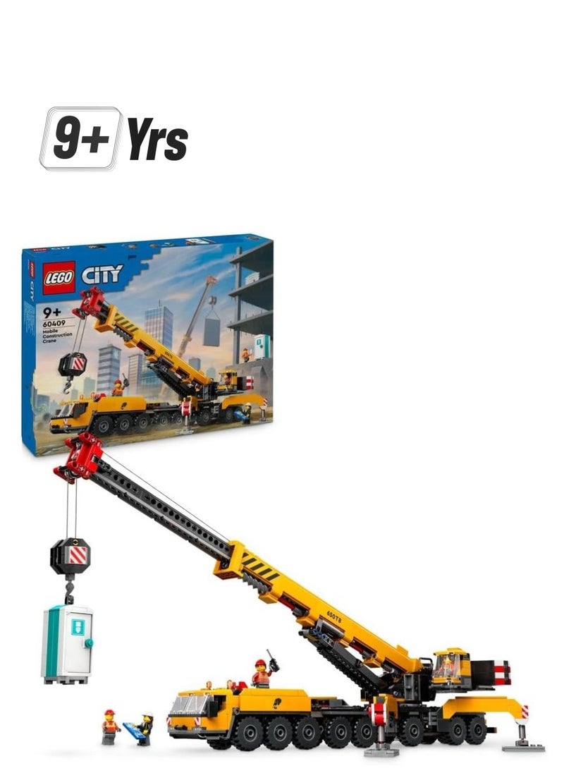 LEGO LEGO CITY Yellow Mobile Construction Crane 60409  - Image 1