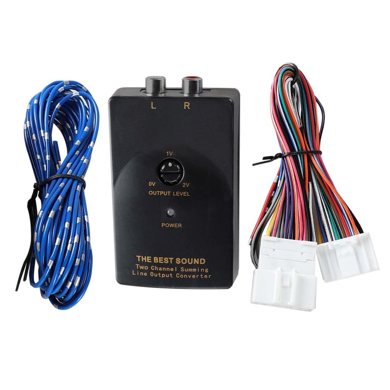 NuIth Add an AMP Amplifier Adapter Interface for Select 2007-2019 Nissan, 2008-2013 Infiniti G37, 2008-2015 Subaru to OEM Car Radio System 2 Channel RCA Output Converter Non Bose System - Image 1
