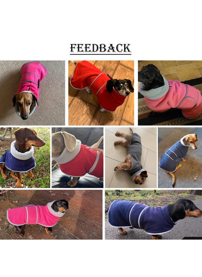 Dachshund Coats Sausage Dog Fleece Coat In Winter Miniature Dachshund Clothes With Hook And Loop Closure And High Vis Reflective Trim Safety  Red  S - pzsku/ZC7D70A0DA82F20255992Z/45/_/1726219306/81575b04-822e-4497-8113-4a4f9d03b207