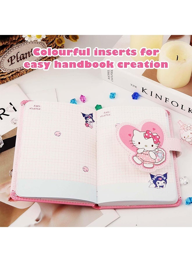 Hello Kitty Sanrio Diary with Lock and Key for Girls Teens Women Kuromi Notebook Journal Pen Gifts for Her (Pink) - Image 5