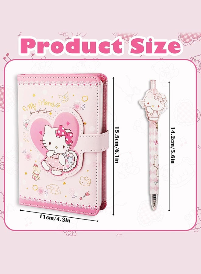 Hello Kitty Sanrio Diary with Lock and Key for Girls Teens Women Kuromi Notebook Journal Pen Gifts for Her (Pink) - Image 2