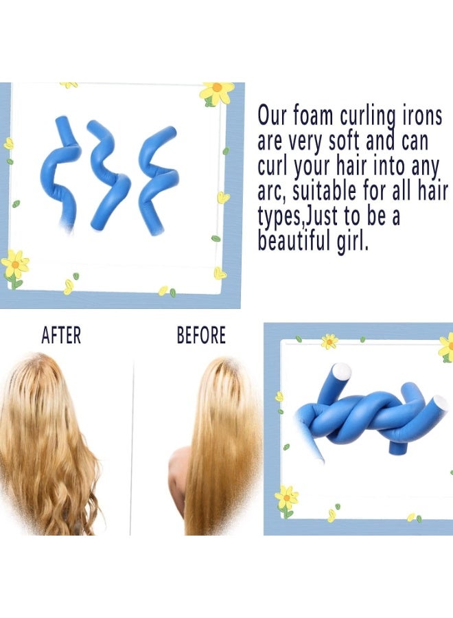 مجموعة بكرات الشعر الإسفنجية من سبونجيا ميكرز - 20 قطعة من بكرات الشعر الإسفنجية الناعمة لتصفيف الشعر بدون حرارة، وتجعيد الشعر بشكل مريح طوال الليل لجميع أنواع الشعر - Image 5