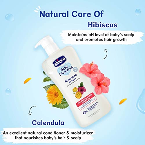 Chicco Baby Moments Shampoo for Tear-Free Bath times, Natural Ingredients, Suitable for baby’s tangle Free, smooth hair, No Phenoxyethanol and Parabens (500ml) - Image 5