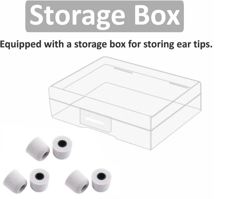 JNSA Replacement for WF 1000XM4 Silver 1000XM5 Memory Foam Ear Tips Noise Canceling Foam Eartips Ear Plug Ear Tip Foam Ear Caps M Size 3 Pairs, [Fit in Case], Silver,Medium Size (FoamXM4S3PM) - Image 4