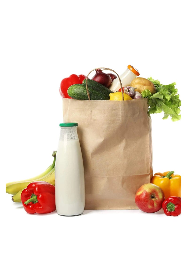 18 Pieces Large Size Kraft Paper Bags 37×30×17cm Shopping Bags Simple Gift Bags with Comfortable Handle - Image 5