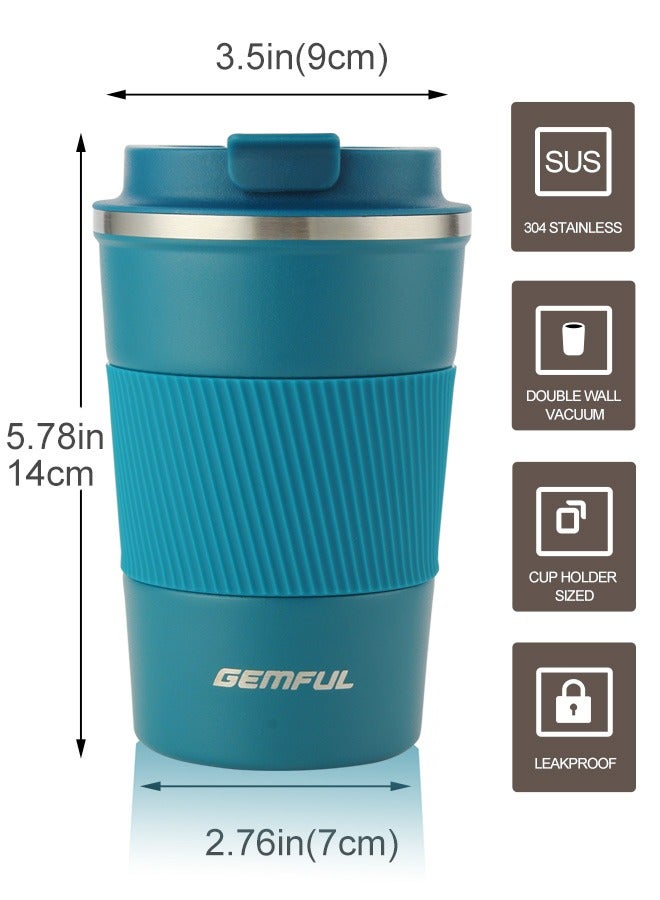 GEMFUL Travel Coffee Mug Stainless Steel Vacuum Ice and Hot Drinks Insulated Tumbler for Home Office Outdoor Works  - Image 2