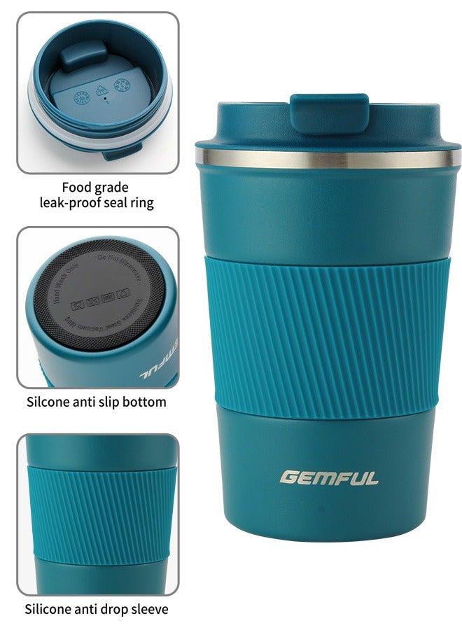 GEMFUL Travel Coffee Mug Stainless Steel Vacuum Ice and Hot Drinks Insulated Tumbler for Home Office Outdoor Works  - Image 4