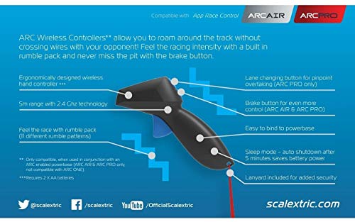 Scalextric Wireless Hand Controller for 132 ARC Air and ARC Pro Digital Powerbases C8438 - Image 5