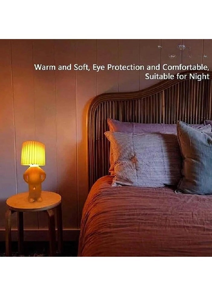 Generic - Naughty Boy Creative Table Lamp, Comfortable Eye Protection Light Bedside Lamp, Easy To Use Elegant Design Night Light, Convenient And Portable Funny Table Lamp, (1pc, White) - Image 1