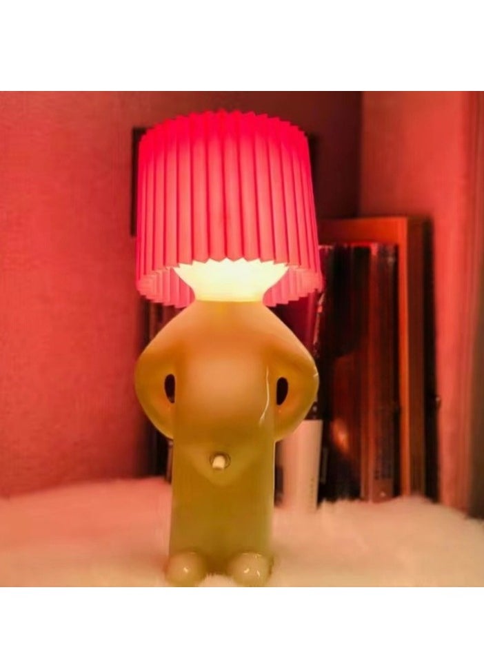 Generic - Naughty Boy Creative Table Lamp, Comfortable Eye Protection Light Bedside Lamp, Easy To Use Elegant Design Night Light, Convenient And Portable Funny Table Lamp, (1pc, White) - Image 1