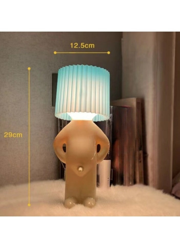 Generic - Naughty Boy Creative Table Lamp, Comfortable Eye Protection Light Bedside Lamp, Easy To Use Elegant Design Night Light, Convenient And Portable Funny Table Lamp, (1pc, White) - Image 1