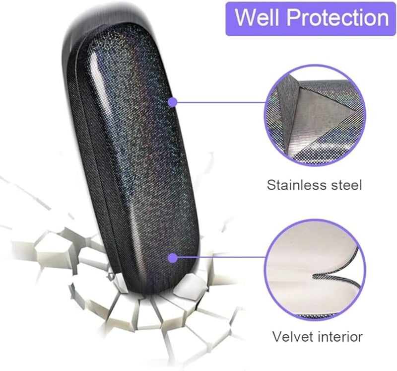 ZONLY Eyeglasses Case,(4 Piece) Unisex Hard Shell Eyeglasses Cases Protective Case For Glasse - Image 4