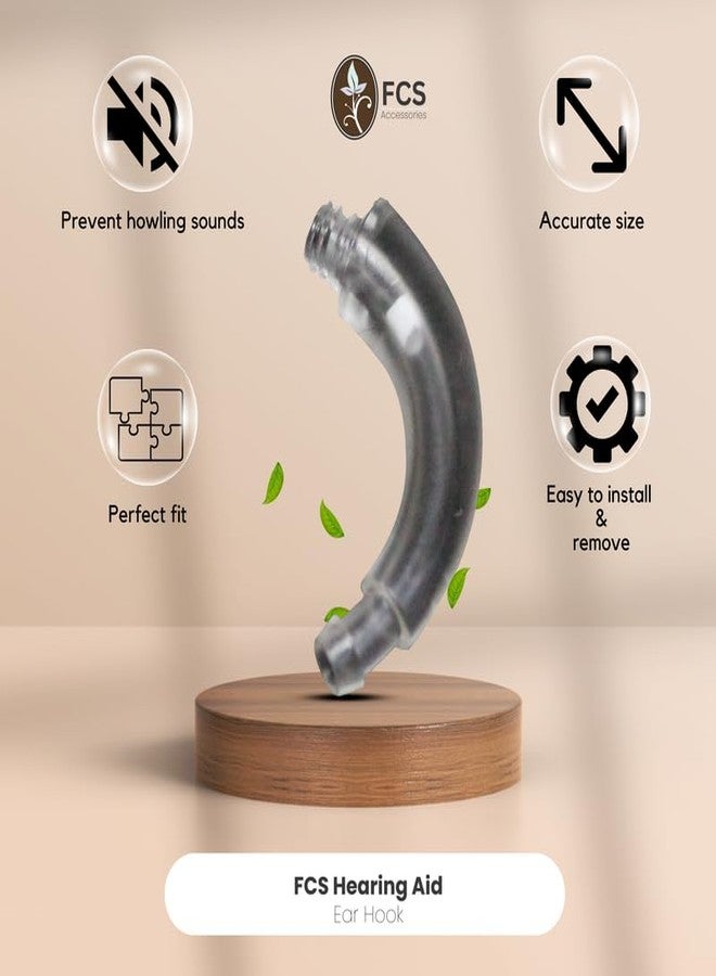 FCS Ear Hook Compatible With Phonak Bolero B70 PR || Hearing Devices Replacement Accessories | Easy Install | Durable ABS Material| Anti-Howling Ear Hook - Image 2
