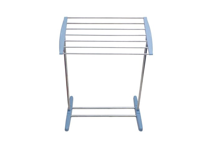 MULTIFUNCTIONAL STAINLESS STEEL MOBILE TOWEL RACK MOBILE FOLDABLE BALCONY TOWEL STAND SAVE SPACE RACK FOR DRYING HOLDER FLOORSTANDING MINI CLOTH RACK INDOOR AND OUTDOOR MULTICOLOR