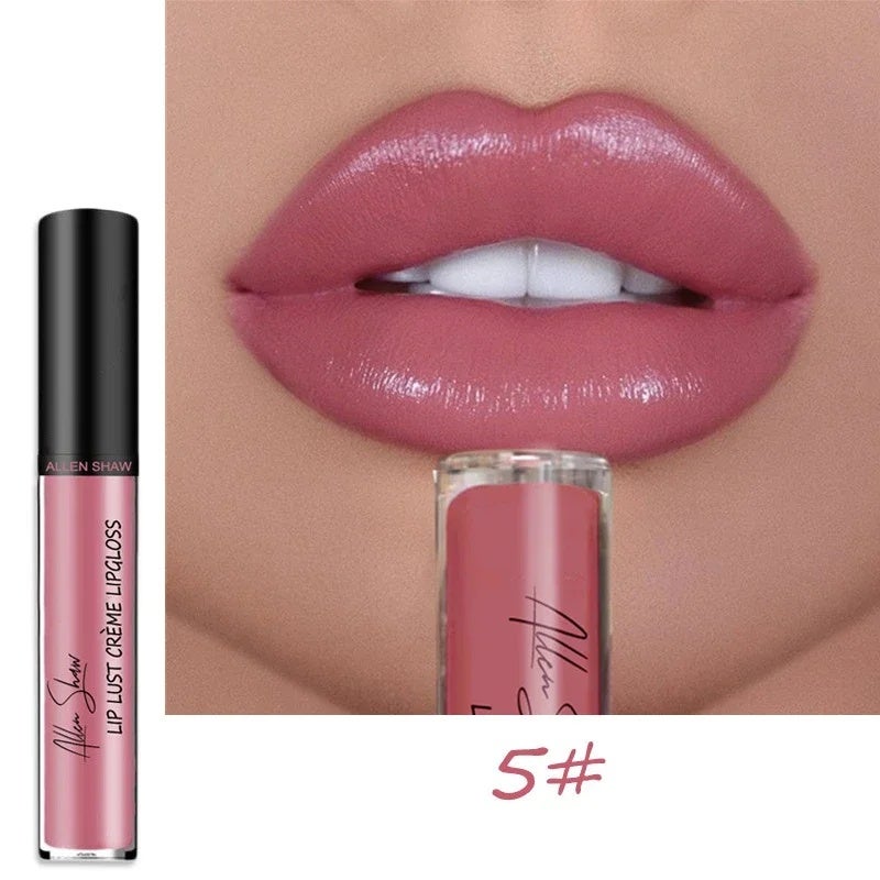 Liquid Lipstick Waterproof Shimmer Lip Gloss Tint Long Lasting Velvet Cream Lips Colors Matte Lipsticks Makeup Sexy 12 Colors - Image 1