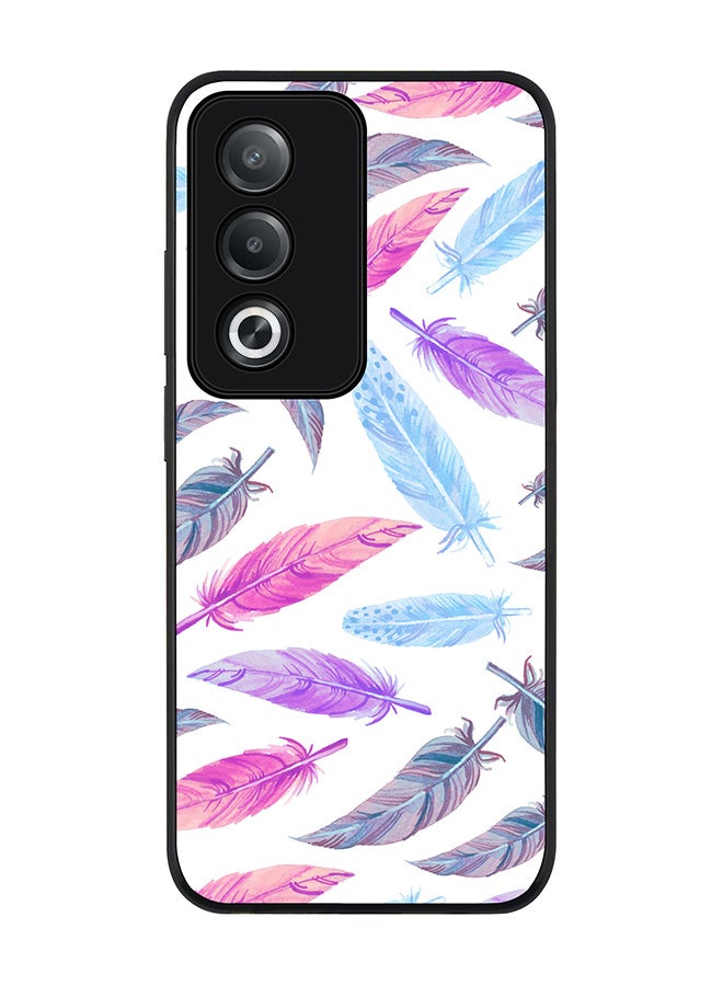 Stylizedd For Oppo A3 Pro / A80 Case,Slim fit Camera Protection, Shockproof Thin Phone cover - Feather Colors - Image 1