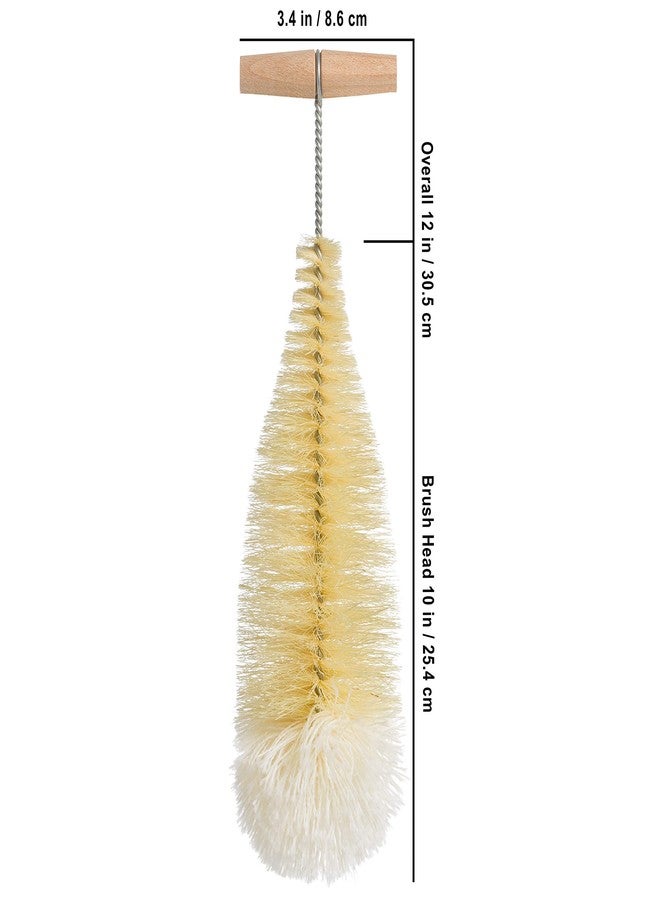 Redecker Tampico Fiber and Wool Soda Stream Bottle Brush with Beechwood Handle, Unique Teardrop Shape Easily Cleans Bottles, Jars and Specialty Glassware, 12-inches, Made in Germany - Image 5