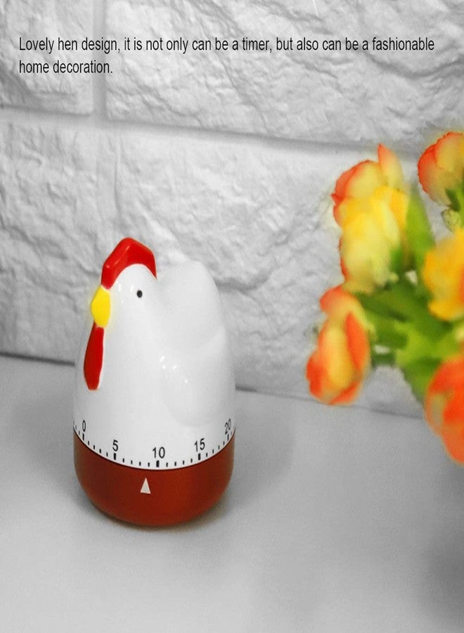 Alinory Chicken Timer, Lovely Chicken Timer Mechanical Kitchen Cooking Alarm Clock for Home Decor Timing Reminder - Image 2