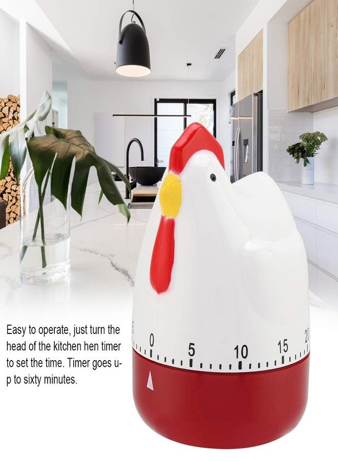 Alinory Chicken Timer, Lovely Chicken Timer Mechanical Kitchen Cooking Alarm Clock for Home Decor Timing Reminder - Image 3