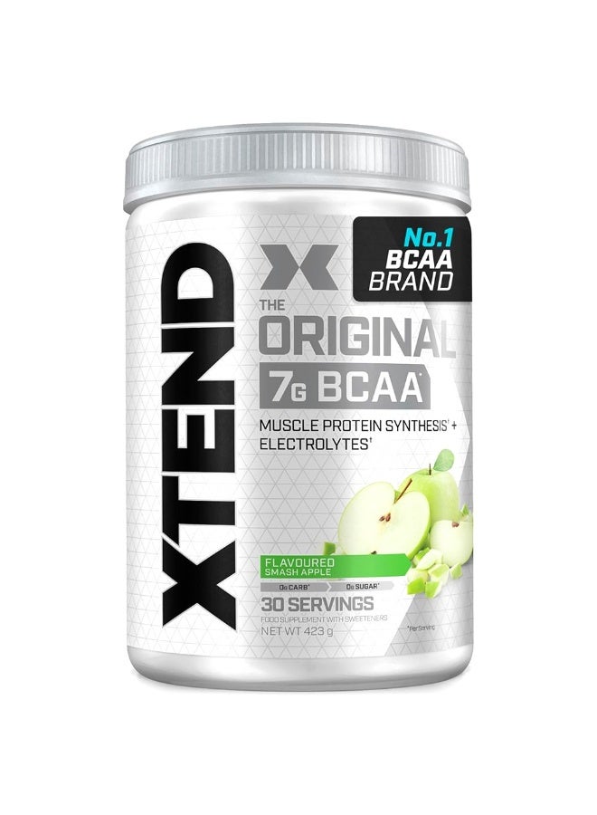 اسكتيند 7G BCAA الأصلي لاستعادة العضلات ، نكهة التفاح الاخضر- 30 حصة - 423 جرام - Image 2