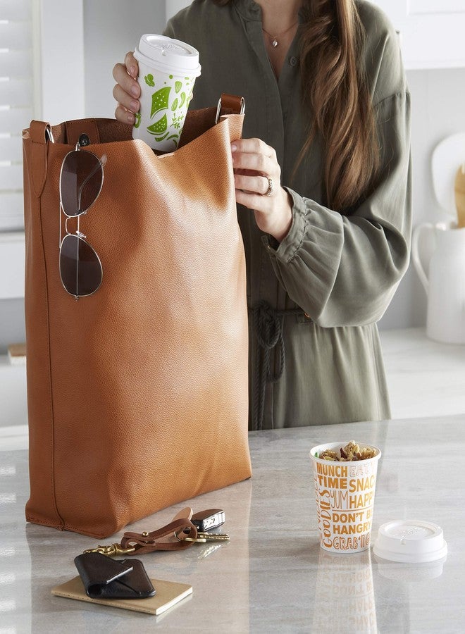 Dixie To Go Snack Cups with Lids, 10 Ounce Travel Size, 24 Count Disposable Paper Cups - Image 5