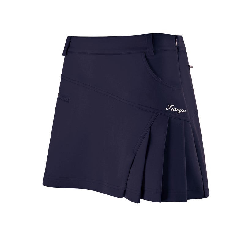 Generic Summer Golf Skirt with Built-in Shorts Navy  - Image 1