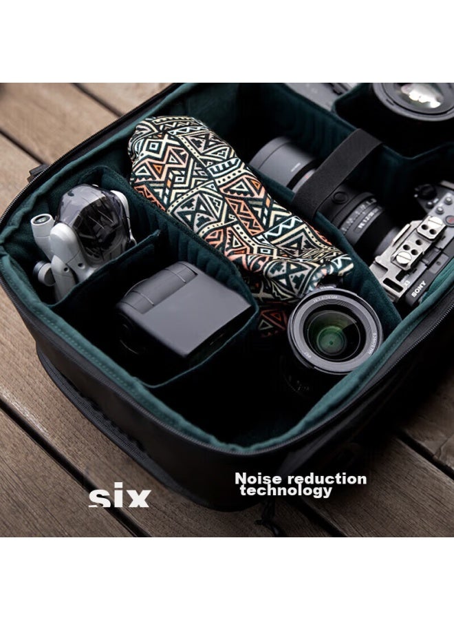 PGYTECH Pgytech Camera Folding Cloth, Magic Cloth, Mirrorless Camera Wrap, Camera Storage Cloth, Canon Nikon Fuji Lens Protection Bag, Portable Free Inner Liner Bag, Summer Flower Pattern, 45*45Cm, M Size - Image 2