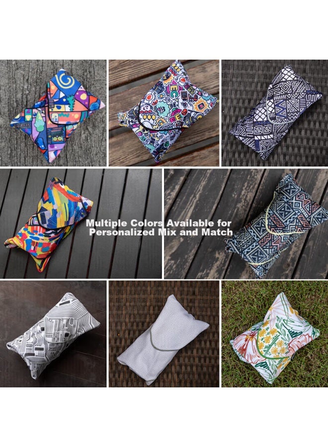 PGYTECH Pgytech Camera Folding Cloth, Magic Cloth, Mirrorless Camera Wrap, Camera Storage Cloth, Canon Nikon Fuji Lens Protection Bag, Portable Free Inner Liner Bag, Summer Flower Pattern, 45*45Cm, M Size - Image 3