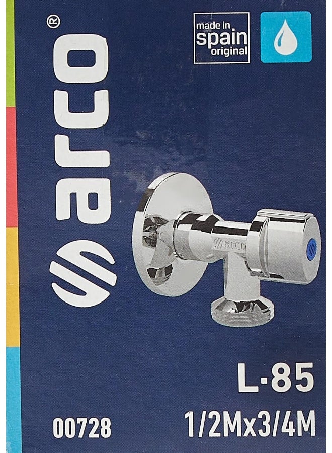 ARCO صمام زاوية أركو 1/2-3/4 بوصة لغسالة الصحون وغسالة الملابس مصنوع في إسبانيا - Image 3