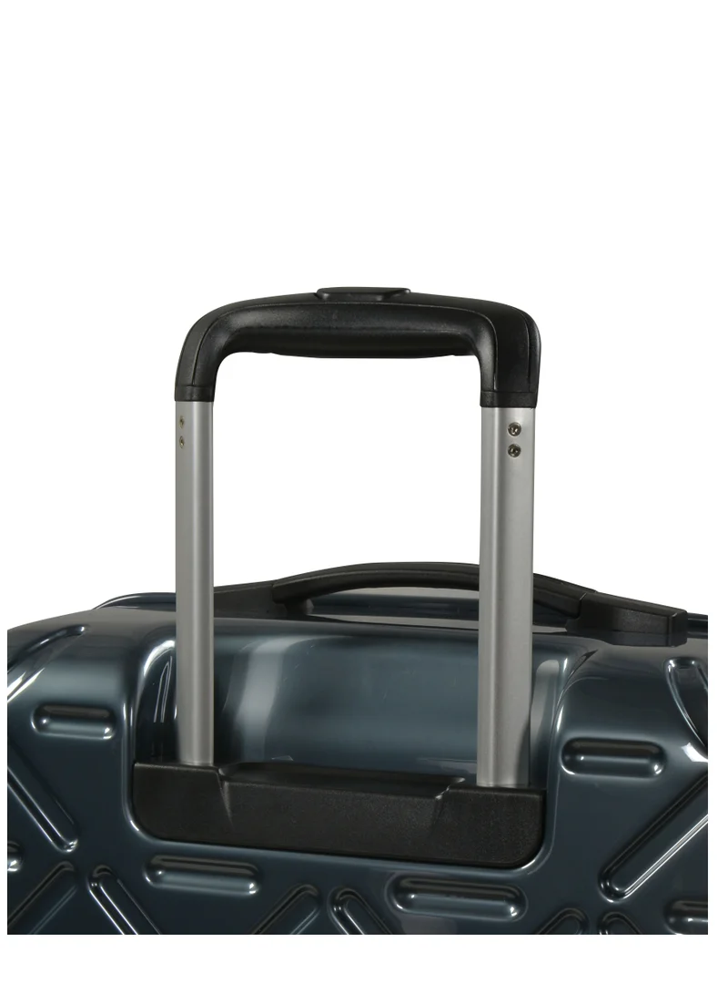 eminent Wheeled Unisex Hard Shell Trolley Luggage Set of 3 Makrolon Lightweight 4 Quiet Double Spinner Wheel Suitcase with TSA lock KG18 Graphite