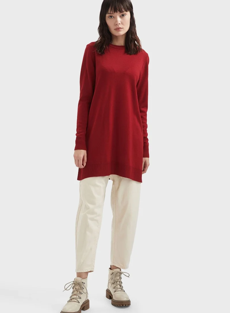 DeFacto Regular Fit Crew Neck Tunic