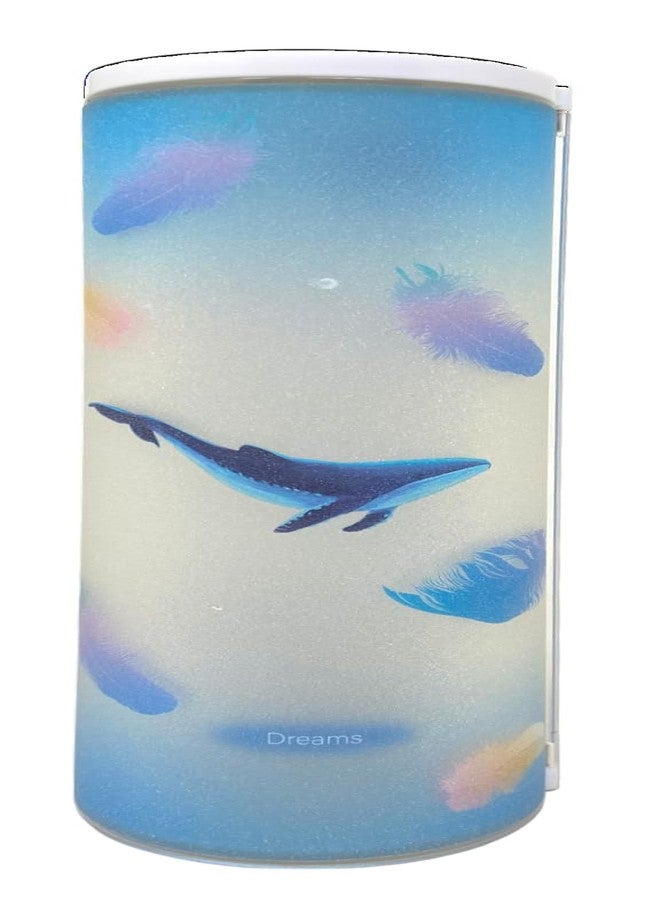 QIPS Abs Multifunctional Pencil Case Organizer Double Layer Cylindrical Large Capacity With Calculator, White Board, Marker & Mirror For Girls & Boys (Whale) - Image 2